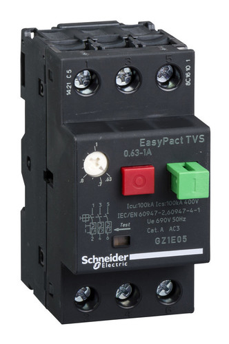 Силовой автомат для защиты двигателя Schneider Electric EasyPact TVS 1А 3P, термомагнитный расцепитель
