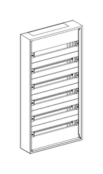 Распределительный шкаф PACK, мод., IP30, навесной, сталь, белая дверь