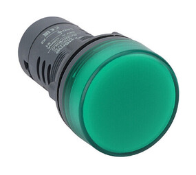 Сигнальная лампа SB7 моноблочная 22мм зеленая LED 230В АС